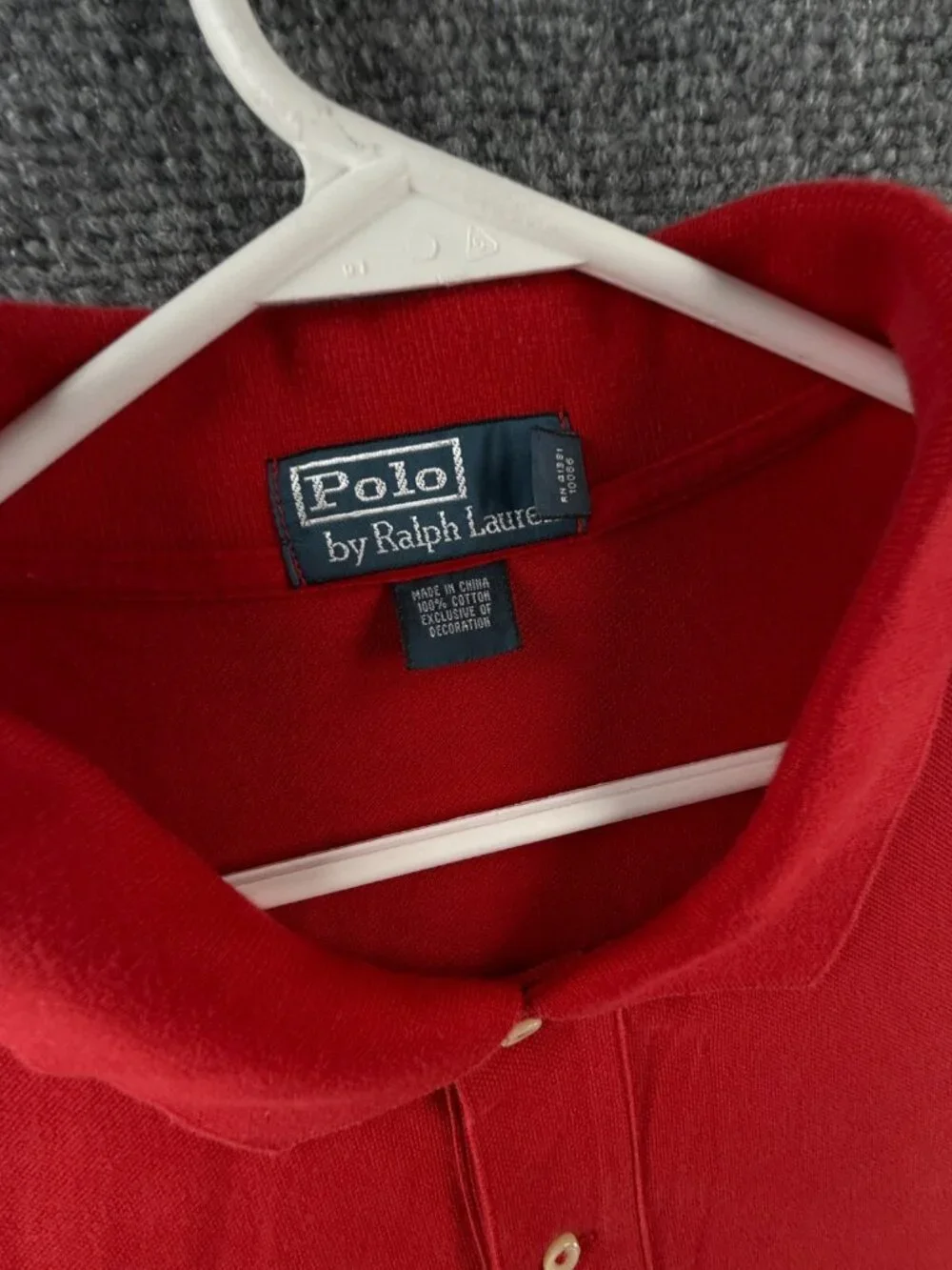 Polo Ralph Lauren Red Big Polo Shirt Short Sleeve Knit Mesh 3XLT Tall Cotton